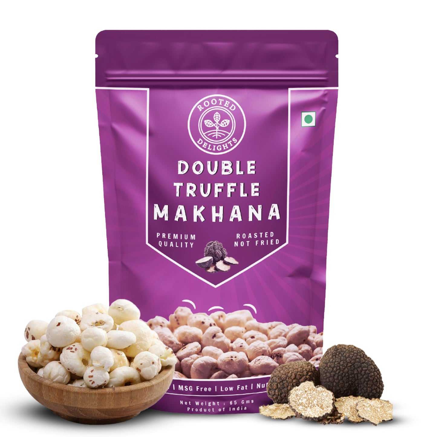 Rooted Delights Double Truffle Makhana - 35gm