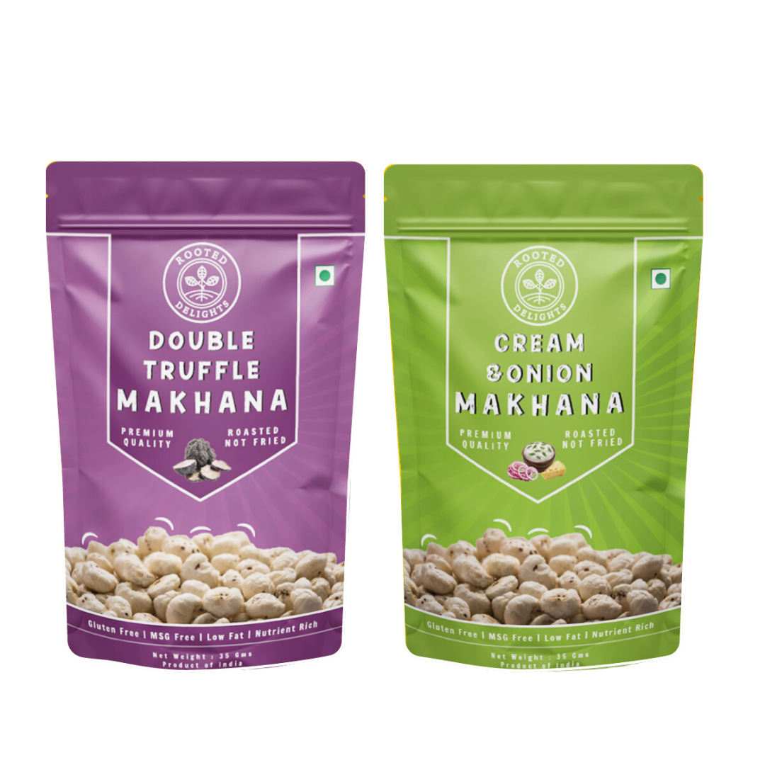 Cream and Onion & Double Truffle Makhana