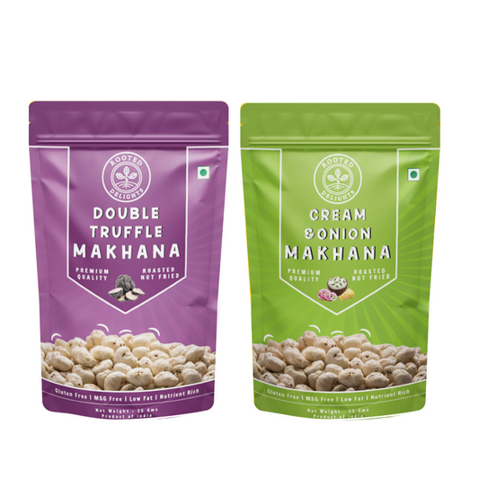 Cream and Onion & Double Truffle Makhana Pack of 2