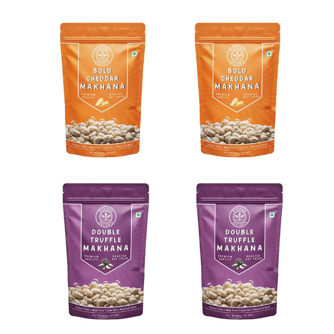 Double Truffle & Bold Cheddar Makhana Pack of 4