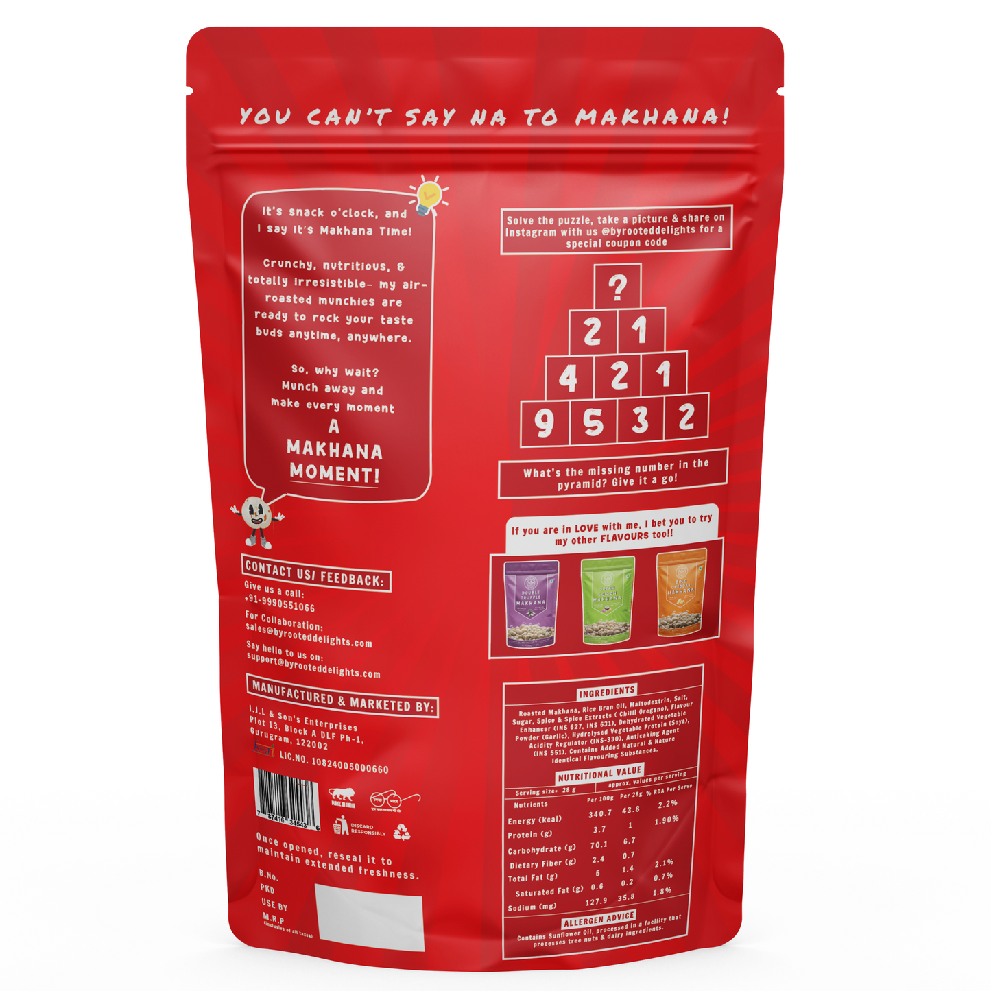 Screaming Garlic Makhana - 35gm